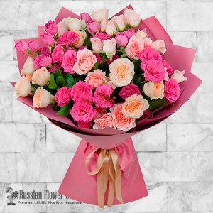 Russland-Rosen-Blumenstrauß #43