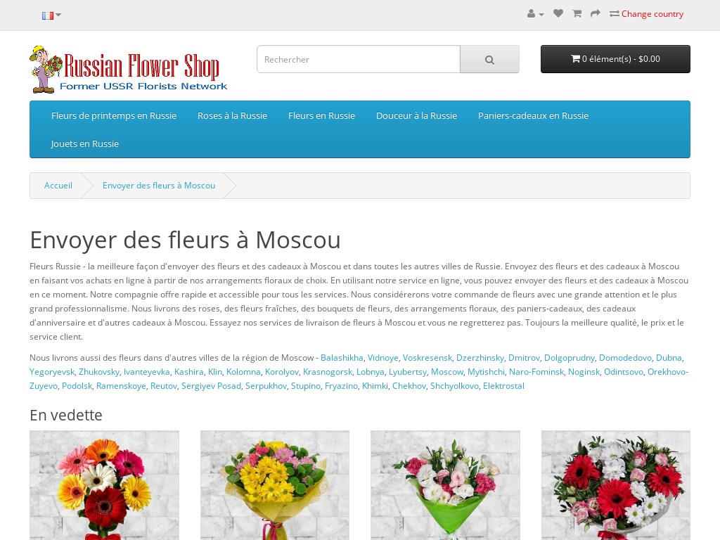 Details : Florerias en Moscow, Moscow región de Russia